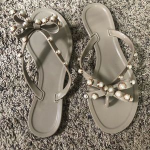 Target Pearl Sandals/Flip Flops